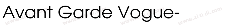 Avant Garde Vogue字体转换